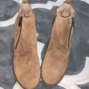 Lucky brand suede booties